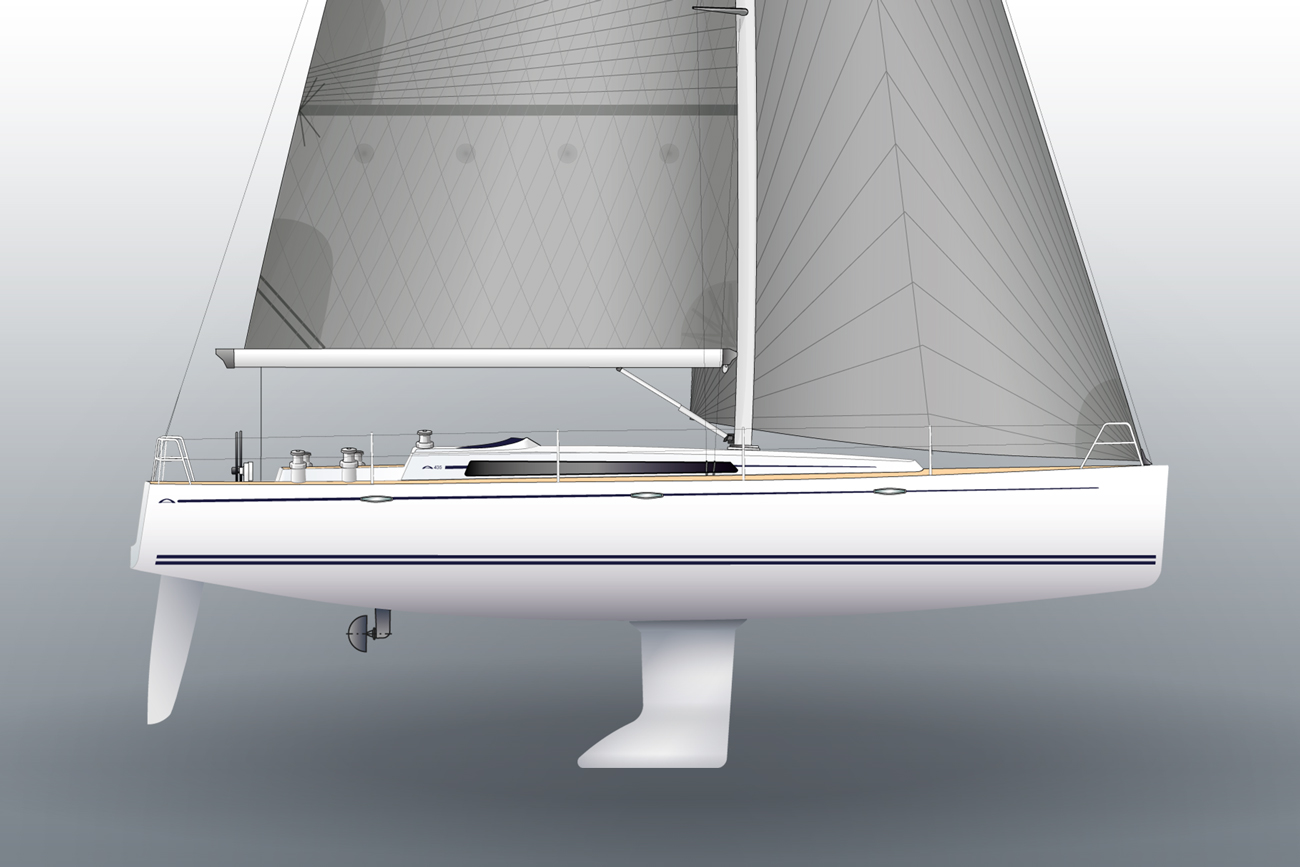 arcona-435-l-keel-linedrawing-cut